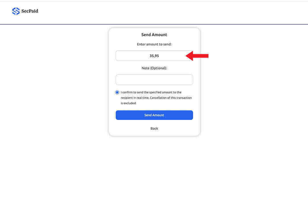 Add amount and pay Add amount and pay